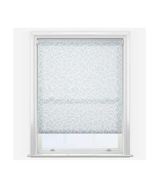 New Edge Blinds Graphico Light Grey Made to Measure Dimout Roller Blind