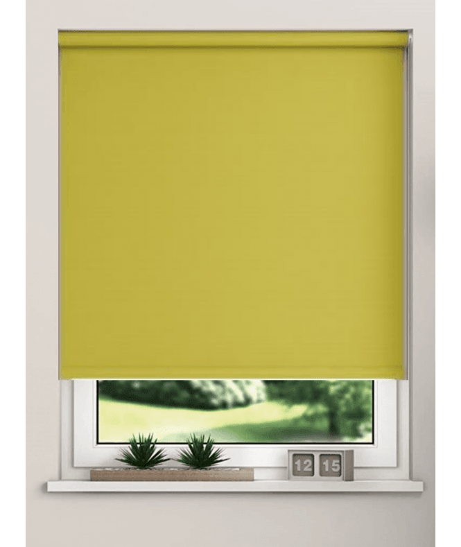 New Edge Blinds Green Blackout Roller Blind (170cm Drop)