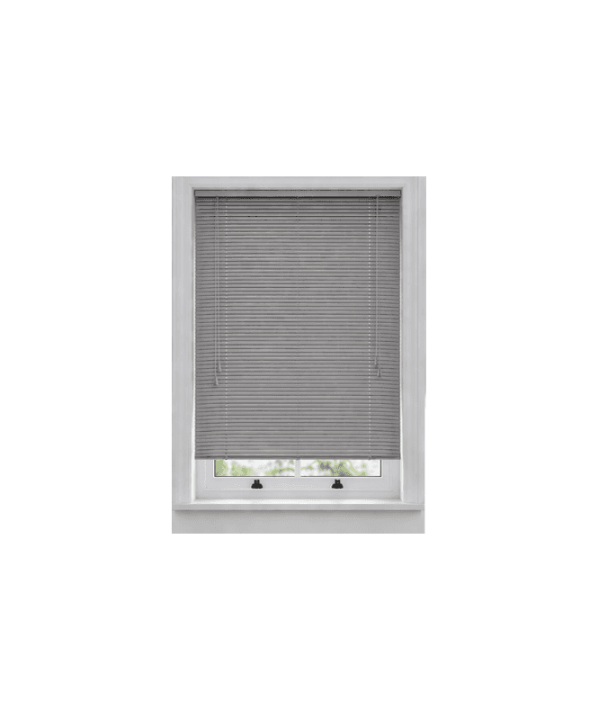 New Edge Blinds Grey PVC Venetian Blind 213cm Drop (25mm Slats)
