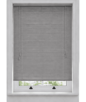 Grey PVC Venetian Blind 213cm Drop (25mm Slats)