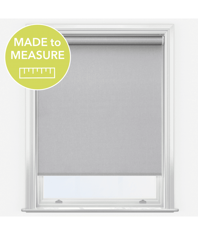 New Edge Blinds Hanson Graphite Made to Measure Blackout Roller Blind