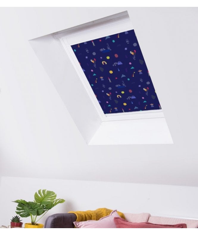 New Edge Blinds Happy Astronaut Blackout Skylight Blind for VELUX® Roof Windows (V Codes)