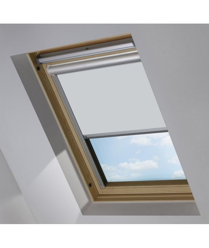 New Edge Blinds Harbour Mist Blackout Skylight Blind for DAKSTRA® Roof Windows