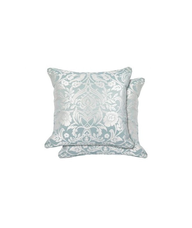 New Edge Blinds Harrow Collection Jacquard Cushion Cover in Duck Egg
