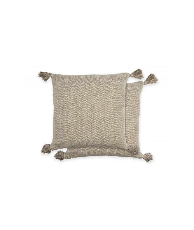 New Edge Blinds Hartley Collection Recycled Cotton Cushion Cover in Natural