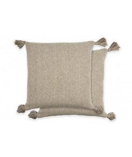 Hartley Collection Recycled Cotton Cushion Cover in Natural