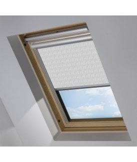 Herringbone Grey Blackout Skylight Blind for DAKSTRA® Roof Windows