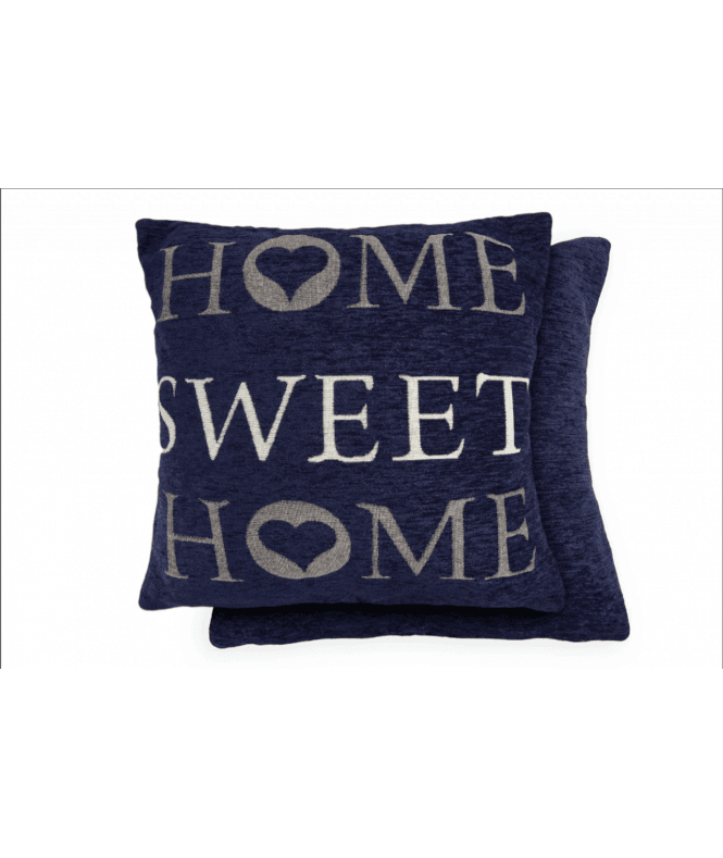 New Edge Blinds Home Collection Jacquard Cushion Cover in Navy