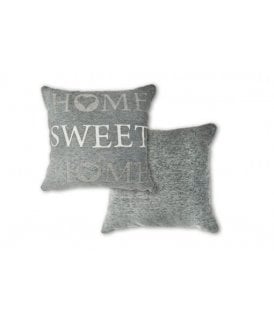Home Collection Jacquard Cushion Cover in Silver