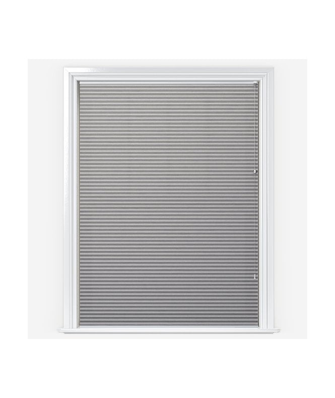 New Edge Blinds Iburg Dove Grey Pleated Dimout Blind