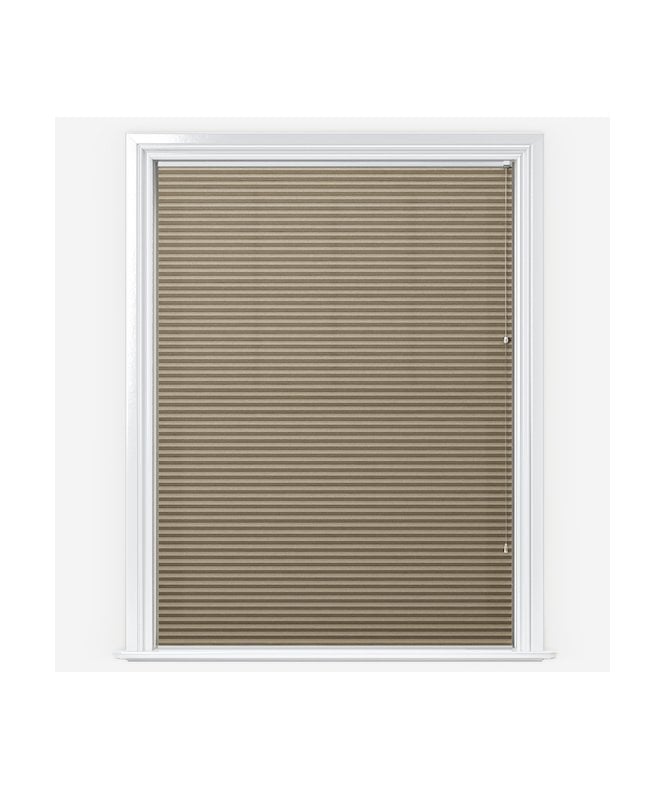 New Edge Blinds Iburg Sand Pleated Dimout Blind