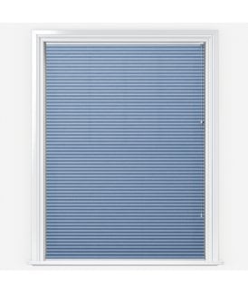 Iburg Sky Blue Pleated Dimout Blind