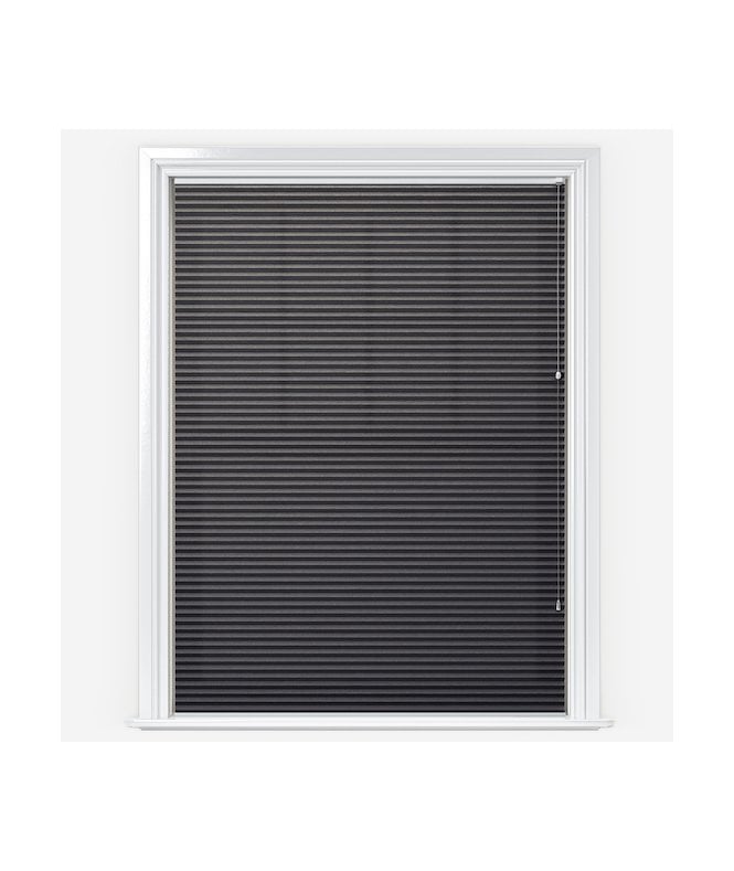 New Edge Blinds Iburg Storm Grey Pleated Dimout Blind