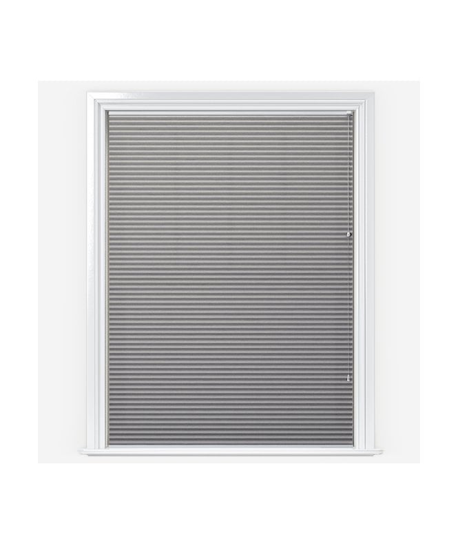 New Edge Blinds Iburg Urban Grey Pleated Dimout Blind