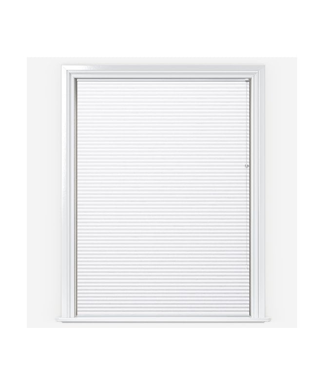 New Edge Blinds Iburg White Pleated Dimout Blind
