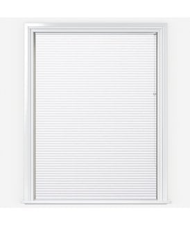 Iburg White Pleated Dimout Blind