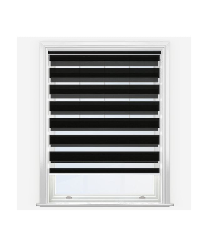 New Edge Blinds Impression Jet Black Dimout Day & Night Roller Blind