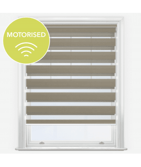 Impression Latte Motorised Dimout Day & Night Roller Blind