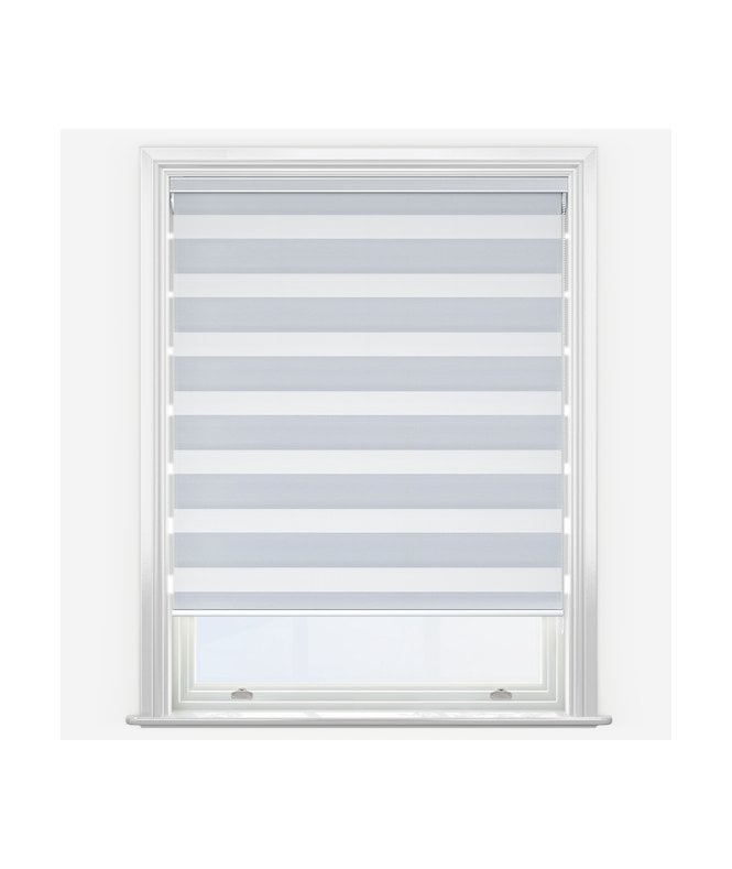 New Edge Blinds Impression Silver Dimout Day & Night Roller Blind
