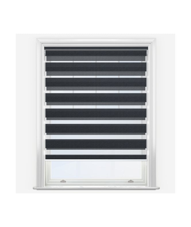New Edge Blinds Infinate Charcoal Dimout Day & Night Roller Blind