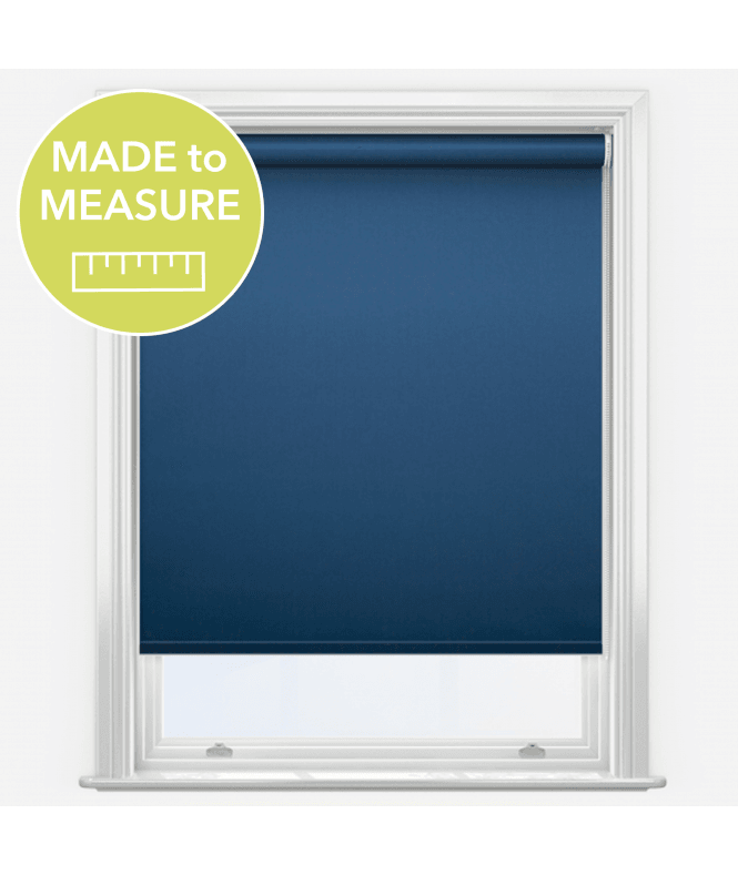 New Edge Blinds Iris Blue Made to Measure Blackout Roller Blind