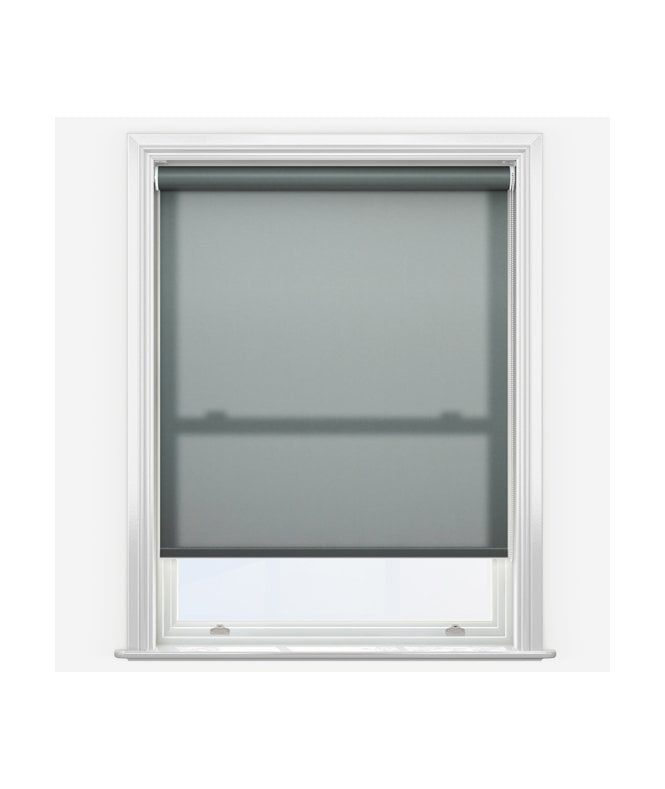 New Edge Blinds Iris Charcoal Made to Measure Dimout Roller Blind