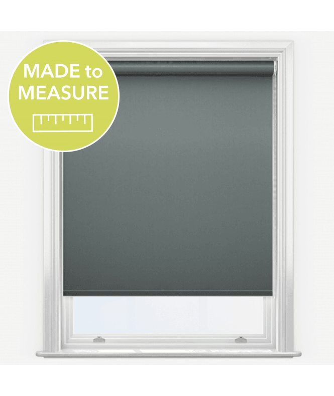 New Edge Blinds Iris Charocal Made to Measure Blackout Roller Blind