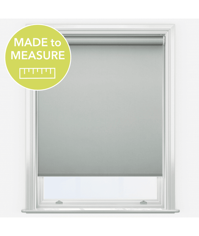 New Edge Blinds Iris Dove Made to Measure Blackout Roller Blind
