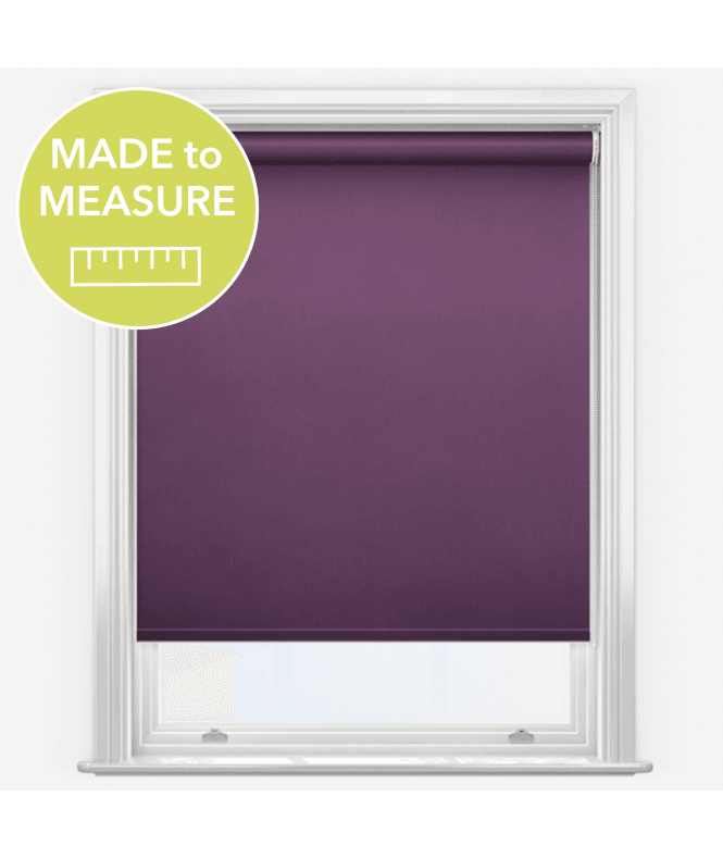 New Edge Blinds Iris Mulberry Made to Measure Blackout Roller Blind
