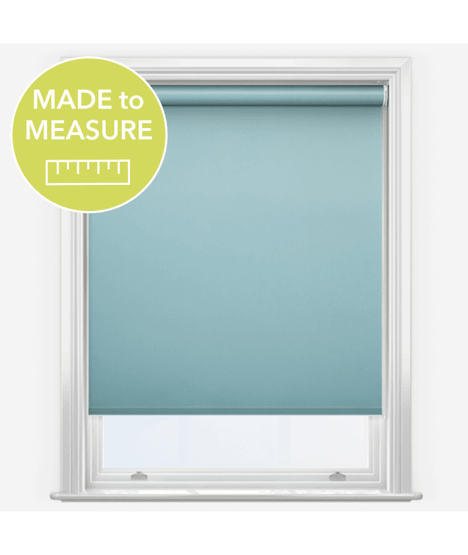 New Edge Blinds Iris Sky Blue Made to Measure Blackout Roller Blind