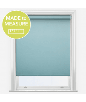 Iris Sky Blue Made to Measure Blackout Roller Blind