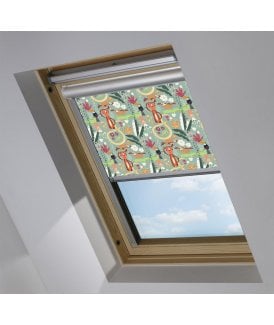 Jungle Friends Blackout Skylight Blind for DAKSTRA® Roof Windows