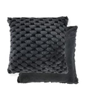 Leah Collection Deluxe Cushion Cover in Black