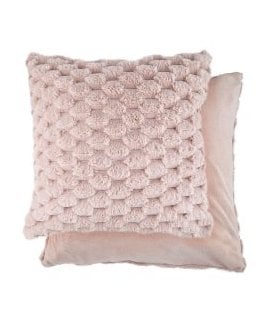 Leah Collection Deluxe Cushion Cover in Blush Pink