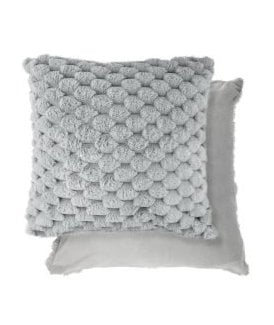Leah Collection Deluxe Cushion Cover in Silver