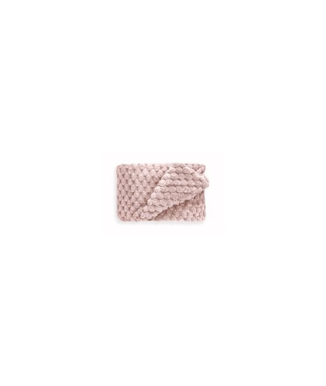 New Edge Blinds Leah Collection Deluxe Throw in Blush Pink
