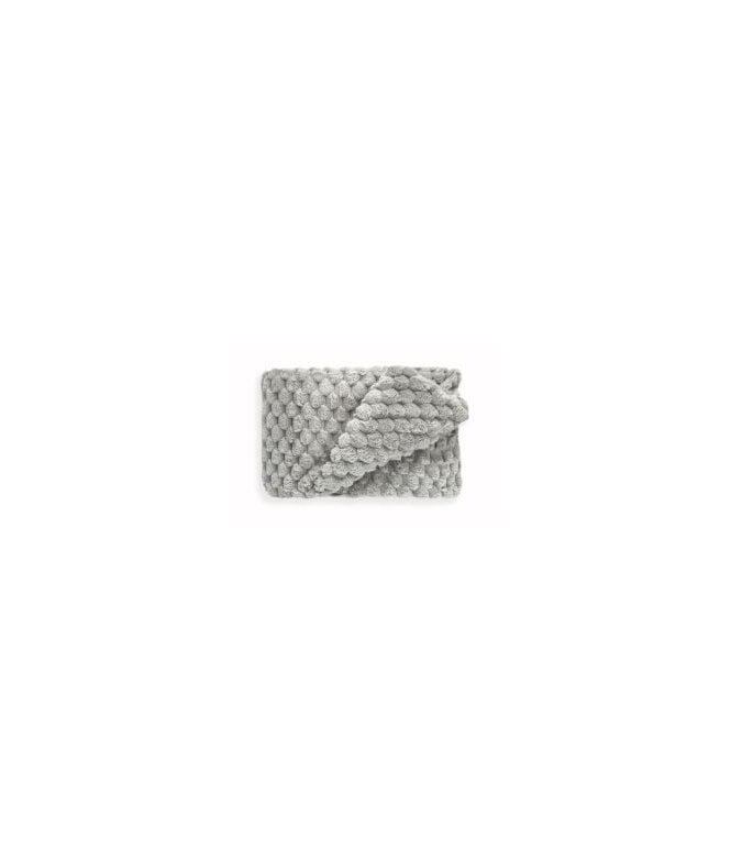 New Edge Blinds Leah Collection Deluxe Throw in Silver
