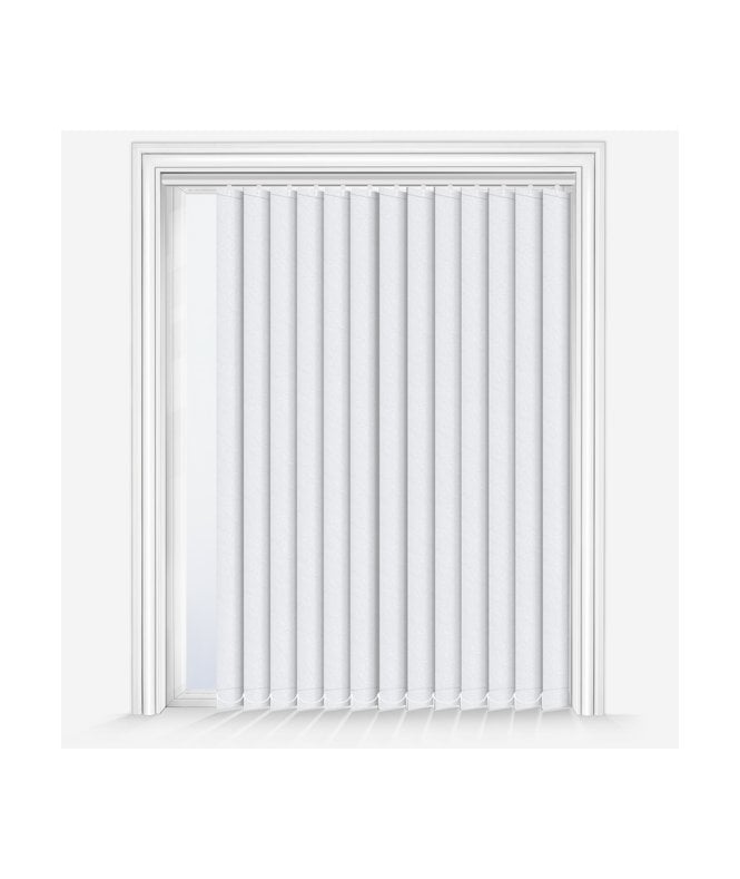 New Edge Blinds Linden Snowdrop Custom Made Dimout Vertical Blind
