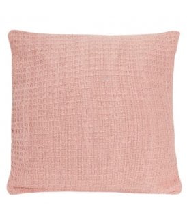 Lisbon Pure Cotton Cushion Cover in Blush Pink, 43 x 43cm