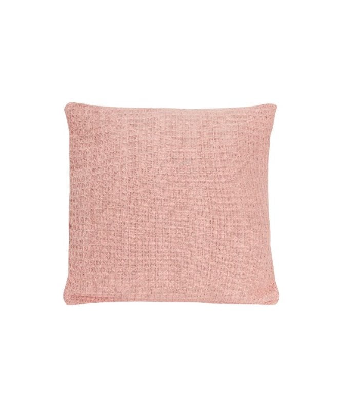 New Edge Blinds Lisbon Pure Cotton Cushion Cover in Blush Pink, 60 x 60cm