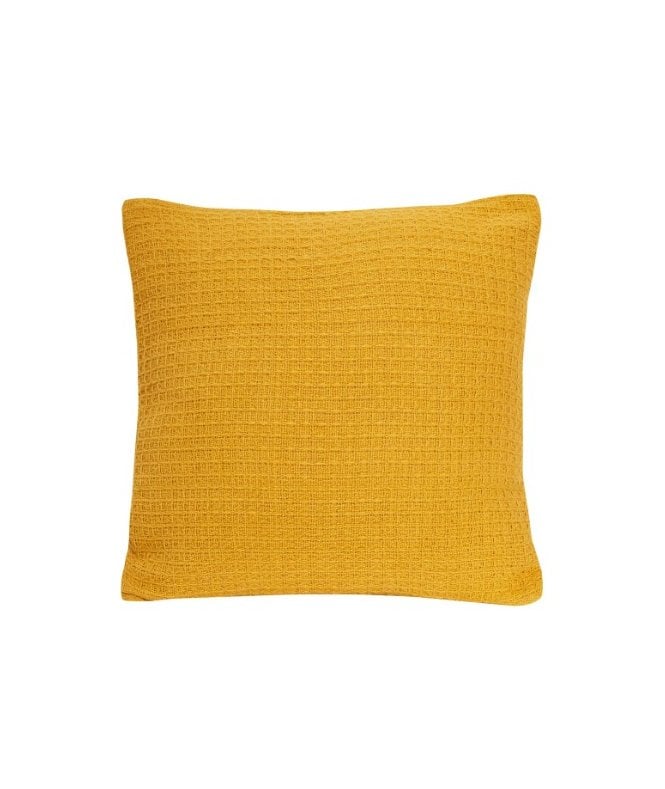 New Edge Blinds Lisbon Pure Cotton Cushion Cover in Ochre, 60 x 60cm