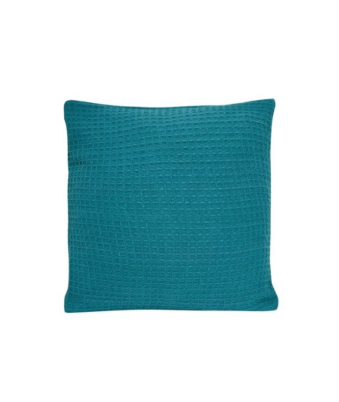 New Edge Blinds Lisbon Pure Cotton Cushion Cover in Teal, 60 x 60cm