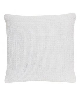 Lisbon Pure Cotton Cushion Cover in White, 43 x 43cm