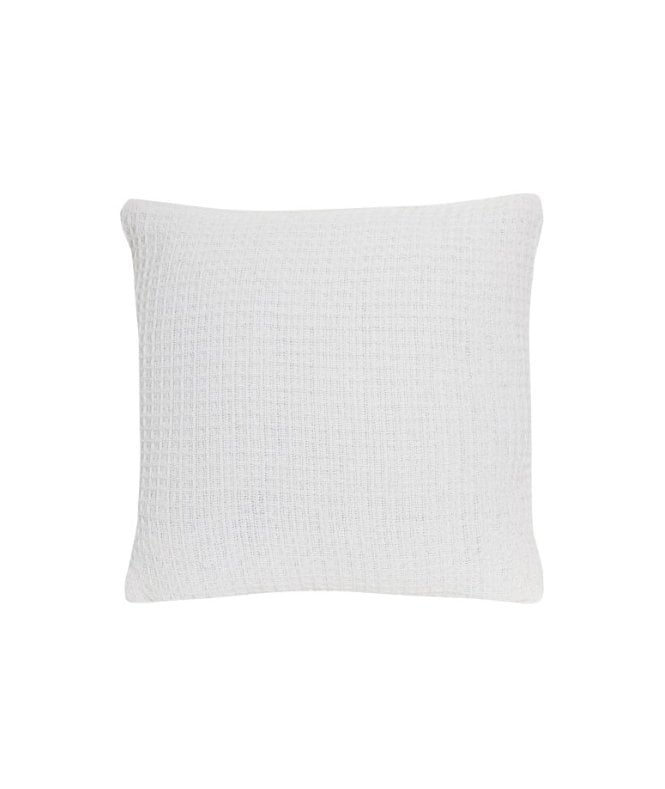 New Edge Blinds Lisbon Pure Cotton Cushion Cover in White, 60 x 60cm