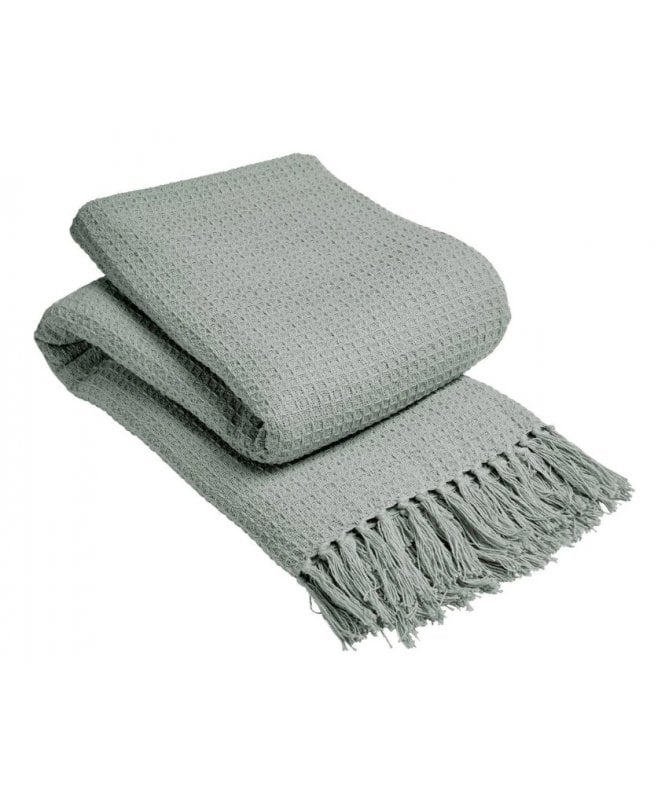New Edge Blinds Lisbon Pure Cotton Honeycomb Throw in Silver