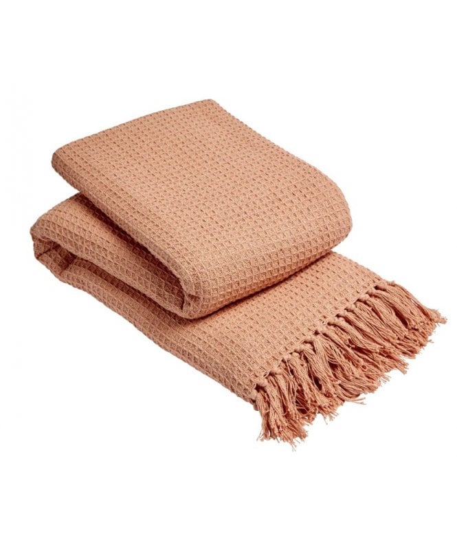New Edge Blinds Lisbon Pure Cotton Honeycomb Throw in Spice