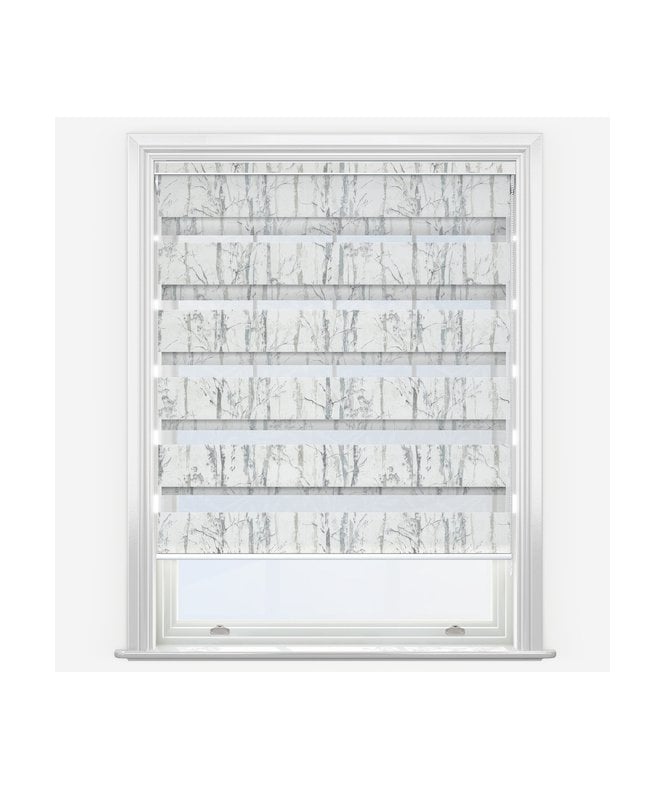 New Edge Blinds Louvolite Alberto Silver Dimout Day & Night Roller Blind