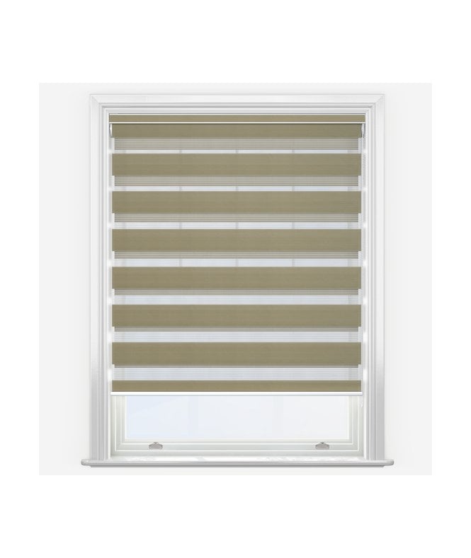 New Edge Blinds Louvolite Arezzo Beige Dimout Day & Night Roller Blind