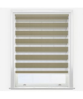 Louvolite Arezzo Beige Dimout Day & Night Roller Blind
