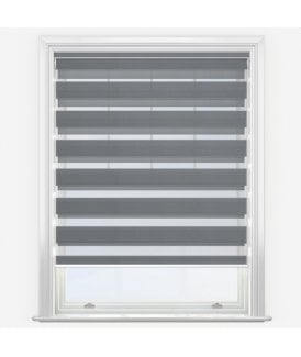 Louvolite Arezzo Grey Dimout Day & Night Roller Blind